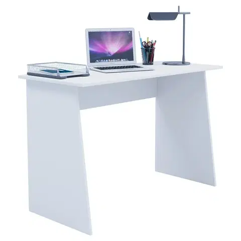 Písacie stoly Písací Stôl V Bielej Farbe