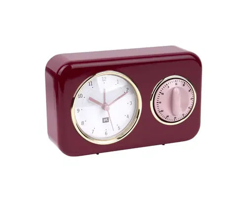 Hodiny Kuchynské hodiny s časovačom Present Time Nostalgia, PT2970RD, 17cm