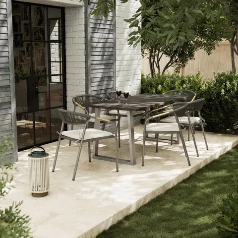 Stoly a stolíky Záhradný stôl akácia masív Mauro 180x90 Cm