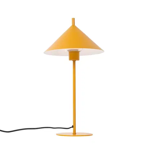 Stolove lampy Dizajnová stolná lampa žltá - Triangolo