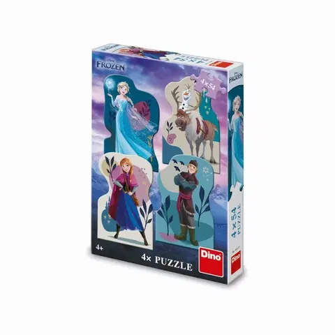 Hračky puzzle DINO - Frozen: Priateľstvo 4X54 Puzzle