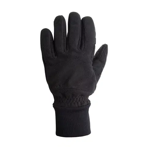 rukavice Zimné cyklistické rukavice 100 fleecové čierne
