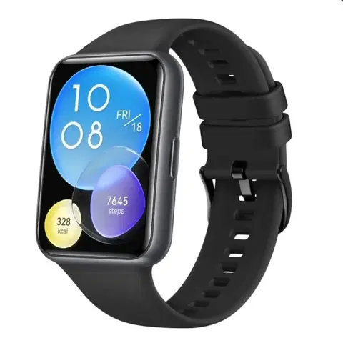 Príslušenstvo k wearables FIXED Silikónový remienok pre Huawei Watch FIT2, čierny