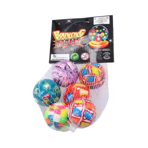 Hračky - Lopty a loptové hry WIKY - Hop guľa 3 cm set 6 ks