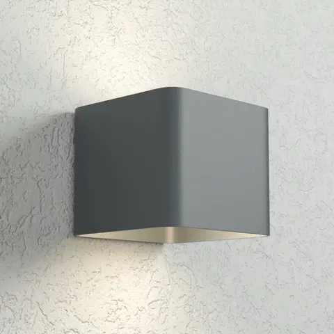 Vonkajšie nástenné svietidlá Eco-Light Vonkajšie LED svietidlo Dodd, hranaté, antracitová