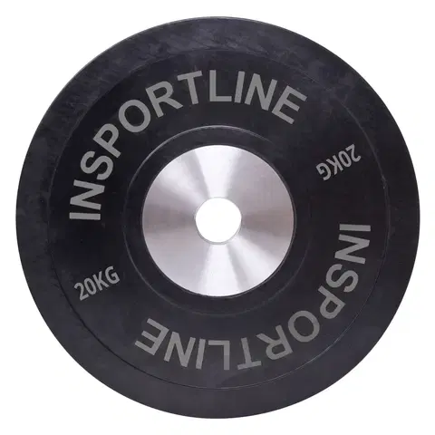 Závažia k činkám Gumový kotúč inSPORTline Bumper Plate 20 kg 50 mm