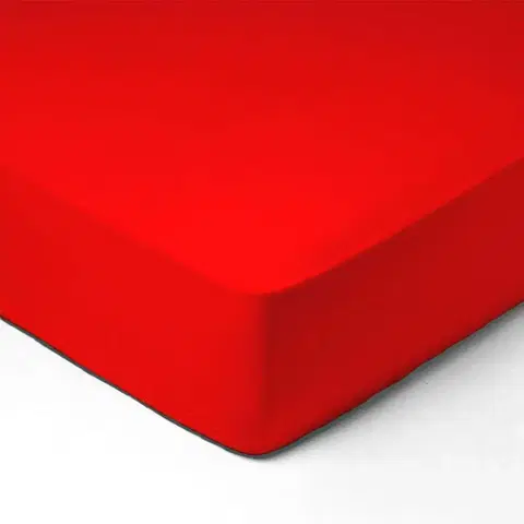 Plachty Forbyt, Prestieradlo, Jersey, červená 160 x 200 cm