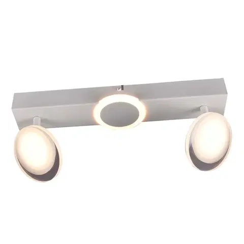 Bodové svetlá Brilliant Stropné LED svietidlo Meriza, 2-plameňové, biela