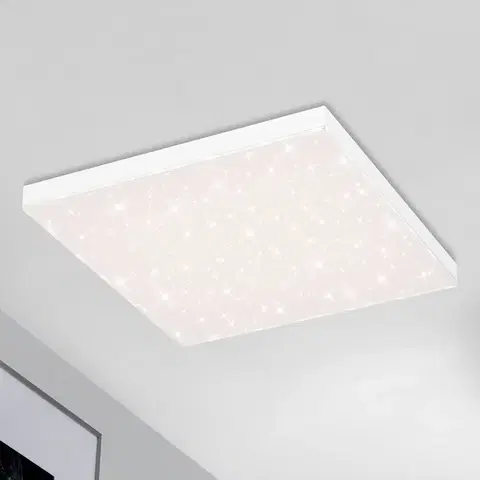 Stropné svietidlá Briloner Hviezdne nebo LED Frameless CCT, 45 x 45 cm