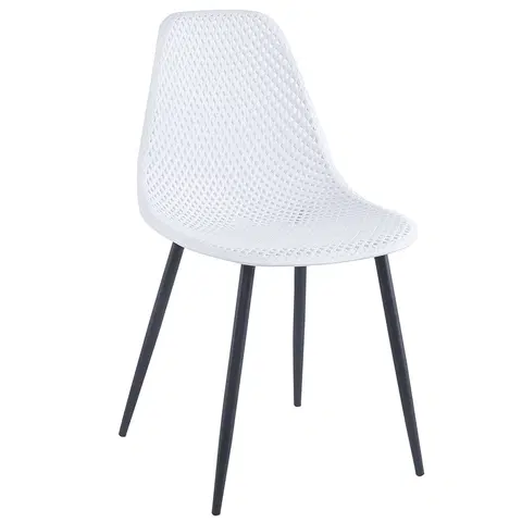 Jedálenské stoličky KONDELA Tegra Typ 2 jedálenská stolička biela / čierna