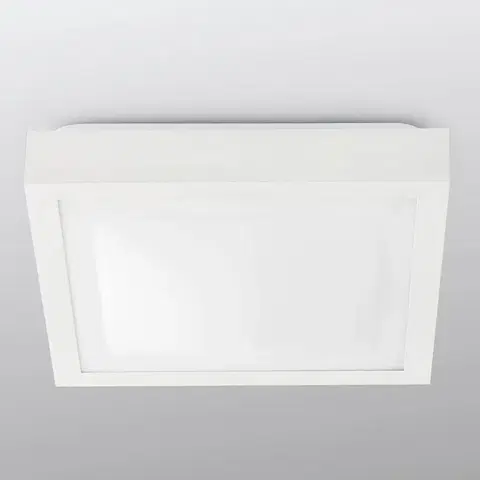 Stropné svietidlá FARO BARCELONA Kúpeľňové stropné svietidlo Tola, 32 x 32 cm biela