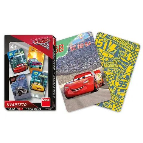Karty Dino Toys Hracie karty Kvarteto: Cars 3 Dino