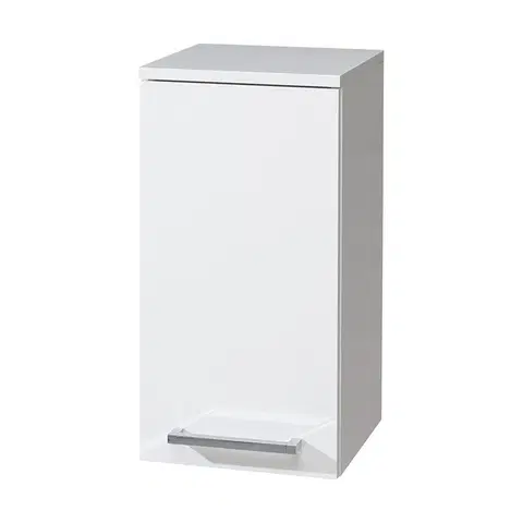 Kúpeľňový nábytok MEREO - Bino kúpeľňová skrinka horná 63 cm, pravá, biela CN666