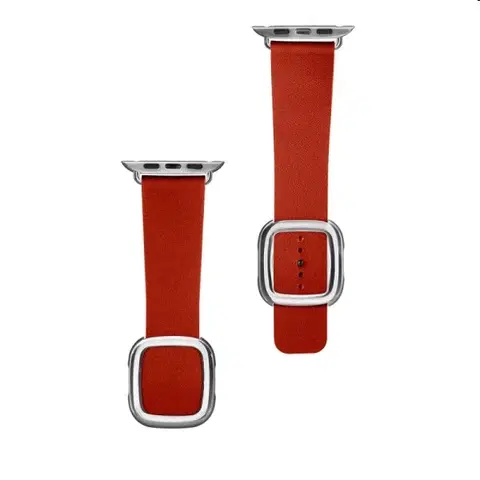 Príslušenstvo k wearables Kožený remienok COTEetCI Nobleman pre Apple Watch 42/44/45mm, červený