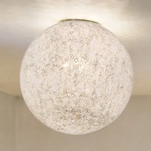 Stropné svietidlá Vistosi Ručne vyrobená sklená stropná lampa RINA