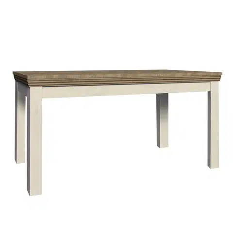 Jedálenské stoly Jedálenský rozkladací stôl, sosna nordická/dub divoký, 160-203x90 cm, ROYAL ST