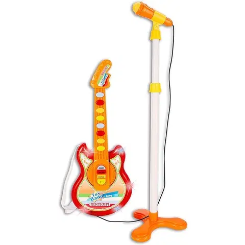 Hudobné hračky BONTEMPI -  Gitara s mikrofónom detská