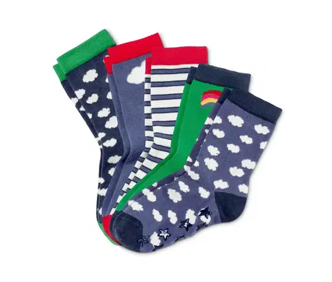 Socks Ponožky z biobavlny, 5 párov