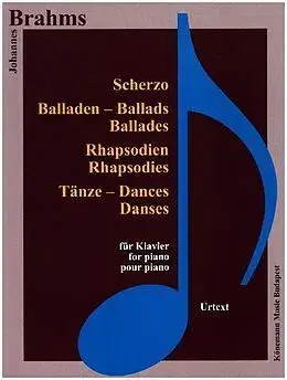Hudba - noty, spevníky, príručky Brahms Scherzo, Balladen, Rhapsodien und Tanze - Brahms
