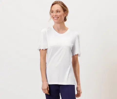Shirts & Tops Tričko s nariasením, biele