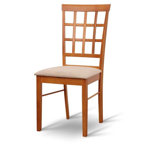 Jedálenské stoličky KONDELA Grid New jedálenská stolička čerešňa / béžová