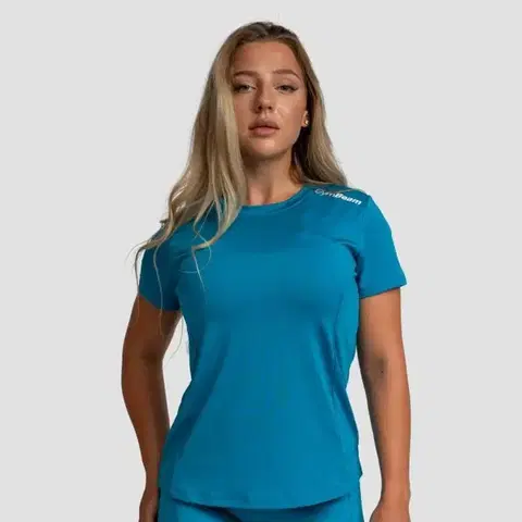 Tričká a tielka GymBeam Dámske športové tričko Limitless Aquamarine  LL
