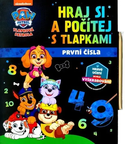 Leporelá, krabičky, puzzle knihy Tlapková patrola - Hraj si a počítej s tlapkami - neuvedený,Jana Olivová
