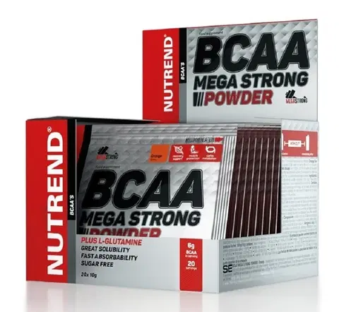 BCAA BCAA Mega Strong Powder - Nutrend 20 x 10 g Orange