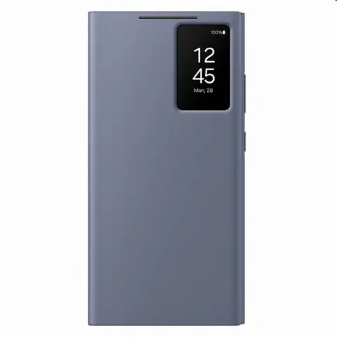Puzdrá na mobilné telefóny Knižkové puzdro Smart View Wallet pre Samsung Galaxy S24 Ultra, fialová EF-ZS928CVEGWW