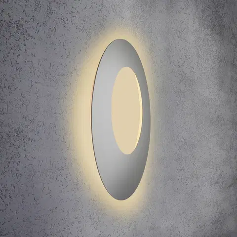 Nástenné svietidlá Escale Escale Blade Open nástenné LED striebro, Ø 79 cm