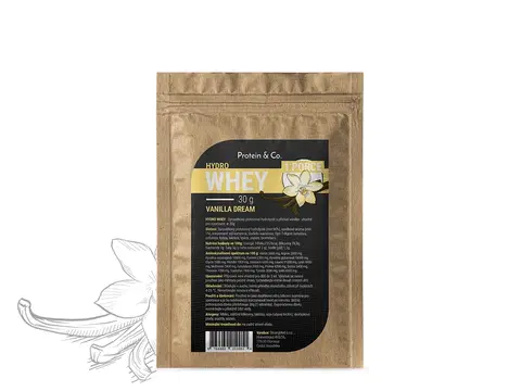 Športová výživa Protein & Co. HYDRO WHEY - 1 porcia 30 g Zvoľ príchuť: Vanilla dream