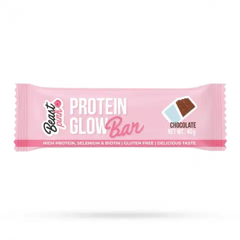 Proteínové tyčinky BeastPink Proteínová tyčinka GlowBar 25 x 40 g čokoláda