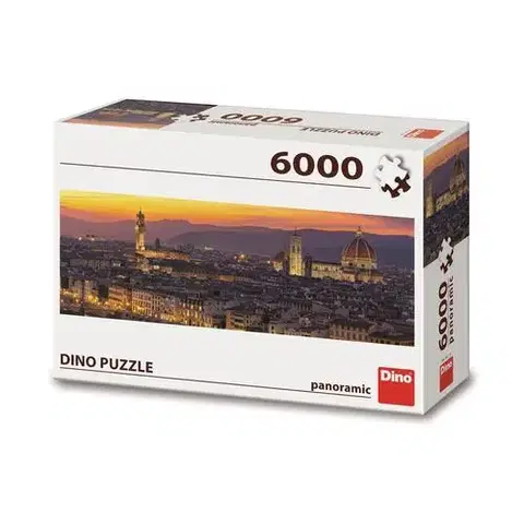 Nad 6000 dielikov Dino Toys Puzzle Zlatá Florencia 6000 panoramic Dino