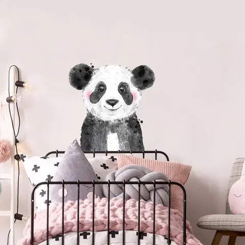 Nálepky na stenu Nálepka - Veľká panda v čiernobielej
