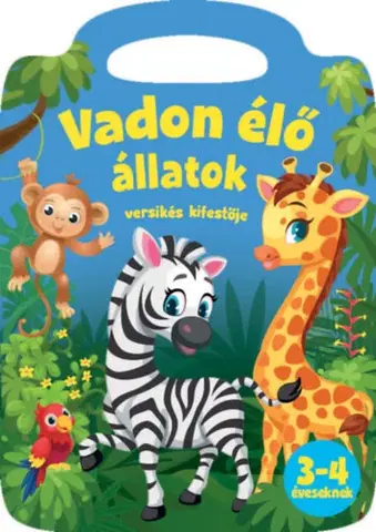 Pre deti a mládež - ostatné Vadon élő állatok - versikés kifestő