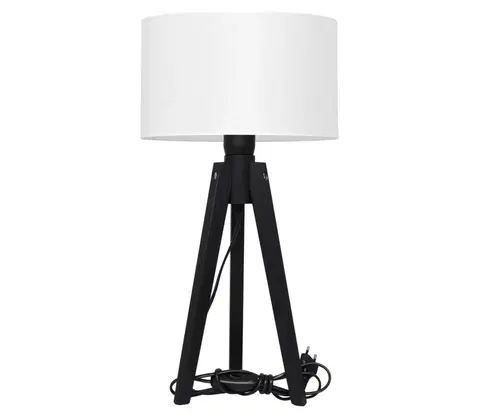 Lampy  Stolná lampa ALBA 1xE27/60W/230V biela/borovica 