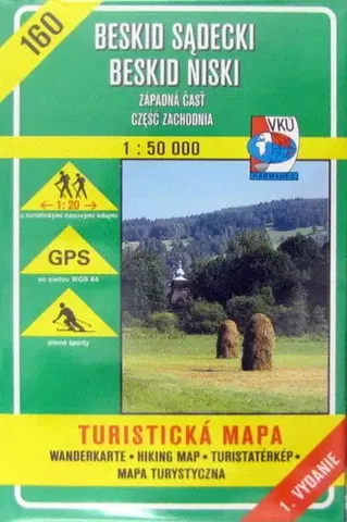 Turistika, skaly Beskid Sądecki-Besid Niski TM 160 1:50 000
