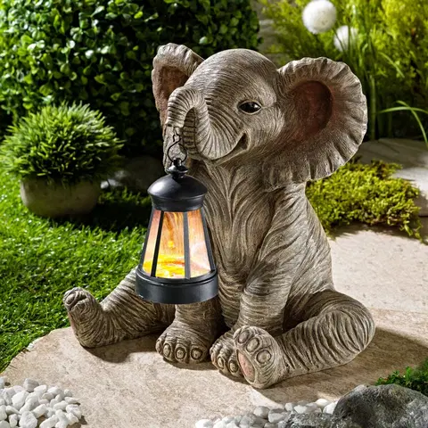 Vonkajšie osvetlenie Solárny lampáš "Slon"