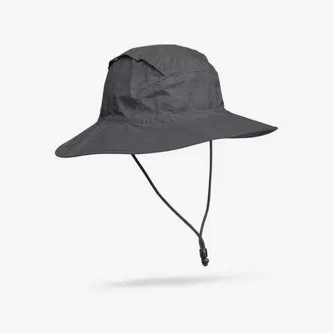 čiapky Trekingový nepremokavý klobúk MT900 tmavosivý
