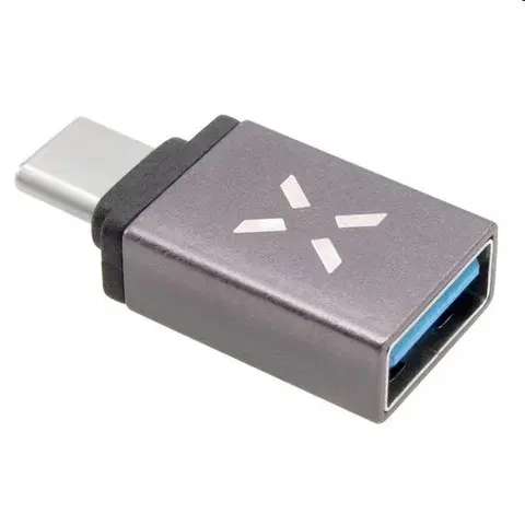 Dáta príslušenstvo FIXED Link Redukcia z hliníka USB-A na USB-C, sivá FIXA-UC-GR