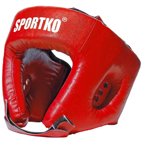 Boxerské prilby Boxerský chránič hlavy SportKO OD1 červená - M