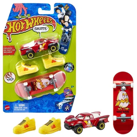 Hračky MATTEL - Hot Wheelittle Smoby skates zberateľská kolekcia fingerboard a topánky, Mix Produktov