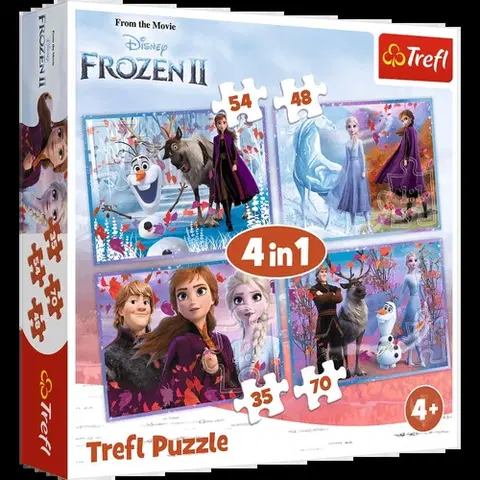 Od 100 dielikov Trefl Puzzle Disney Frozen 4v1 Trefl