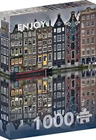 1000 dielikov Enjoy Puzzle Amsterdamské domy 1000 Enjoy