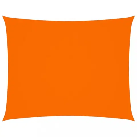 Stínící textilie Tieniaca plachta obdĺžniková 6 x 7 m oxfordská látka Dekorhome Oranžová
