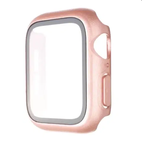 Príslušenstvo k wearables FIXED Pure+ ochranné puzdro s temperovaným sklom pre Apple Watch 41 mm, ružové FIXPUW+-817-PI