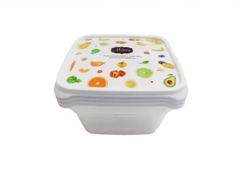 Dózy na potraviny MAKRO - Box do chladničky 0,5L 4ks OVOCIE
